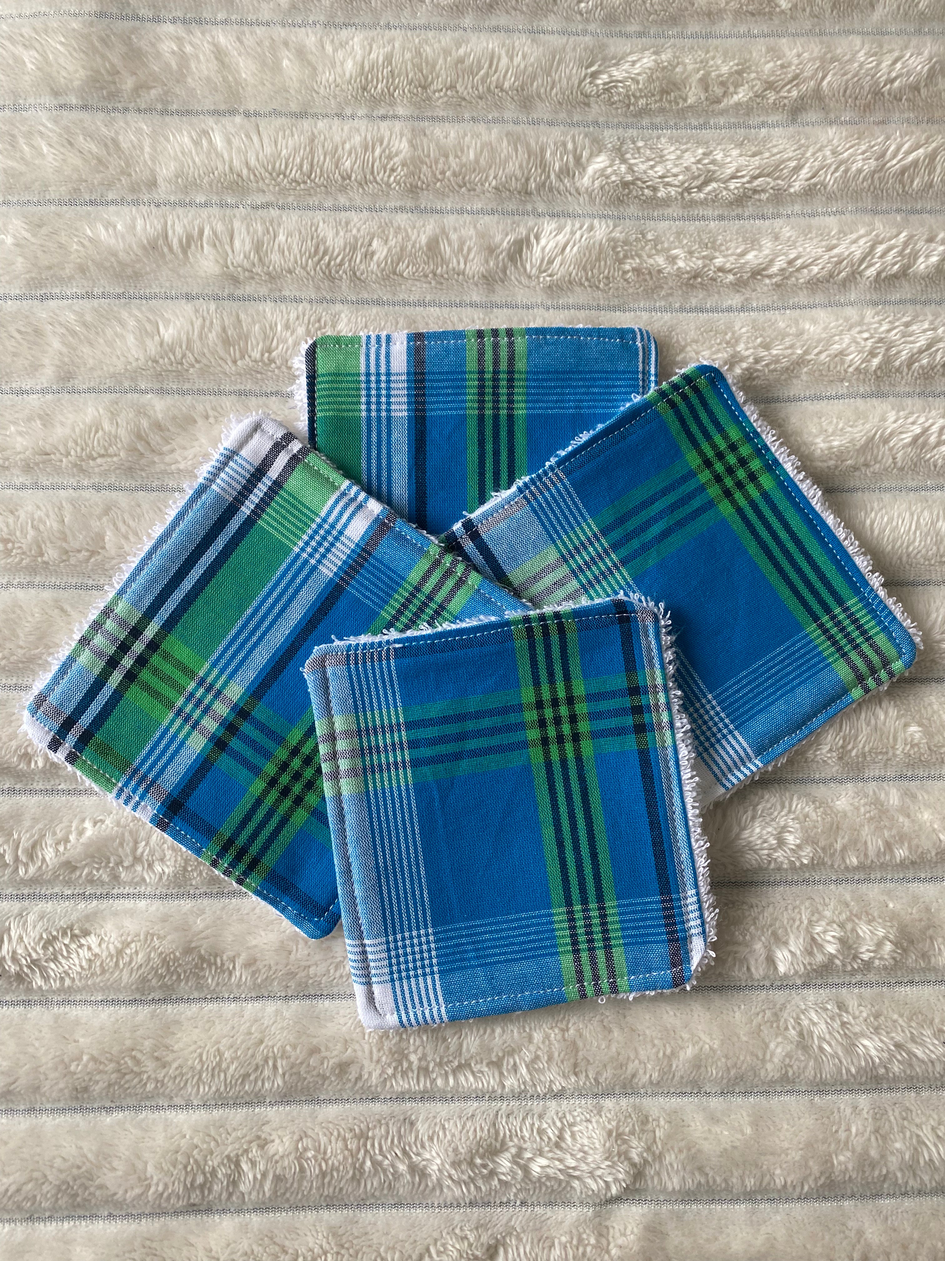 Lingettes lavables en madras