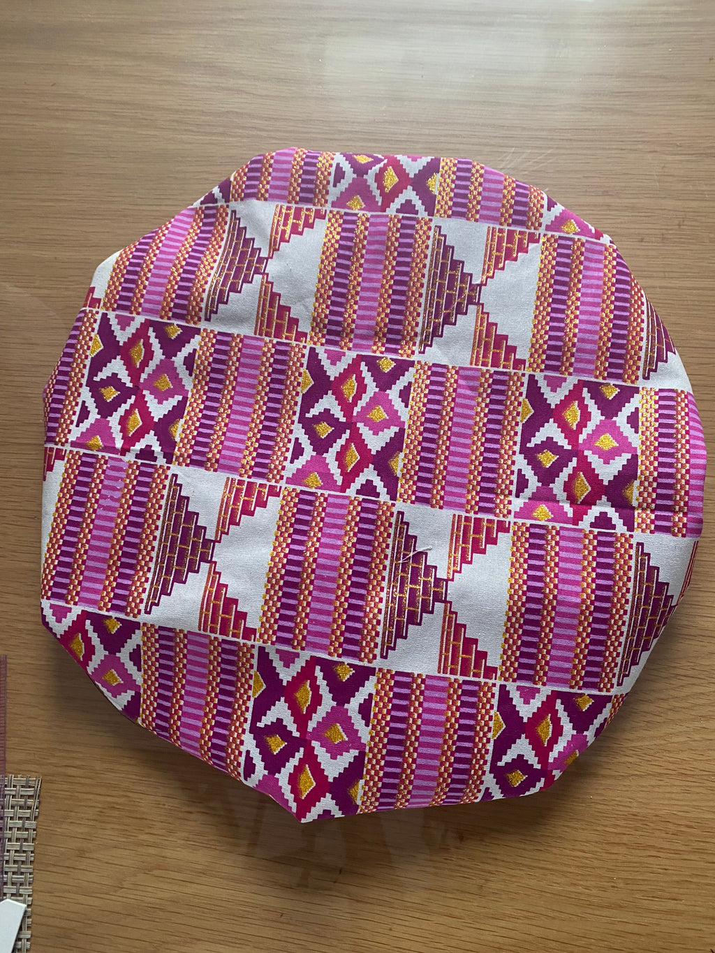 Bonnet en wax doublure satin