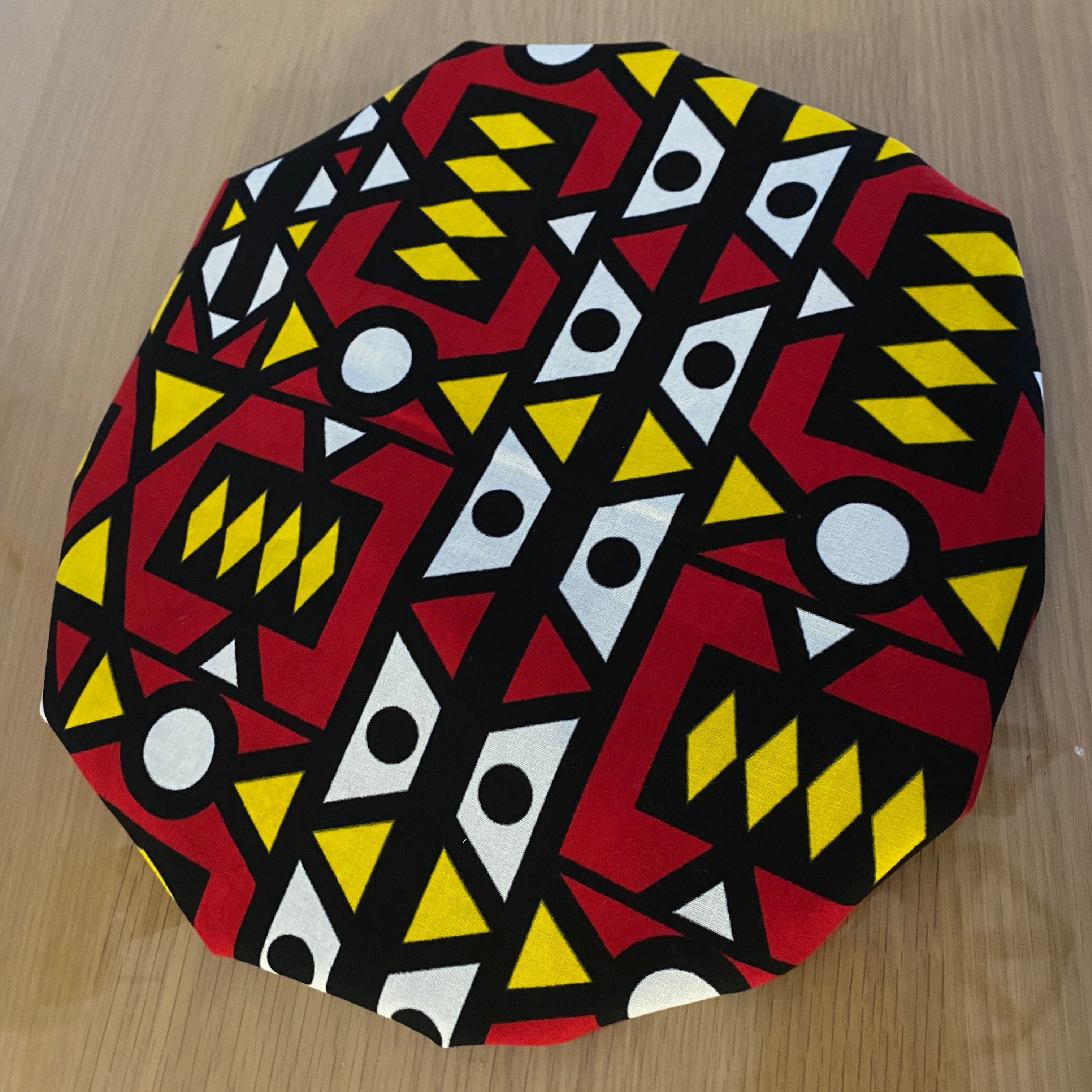 Bonnet en wax doublure satin