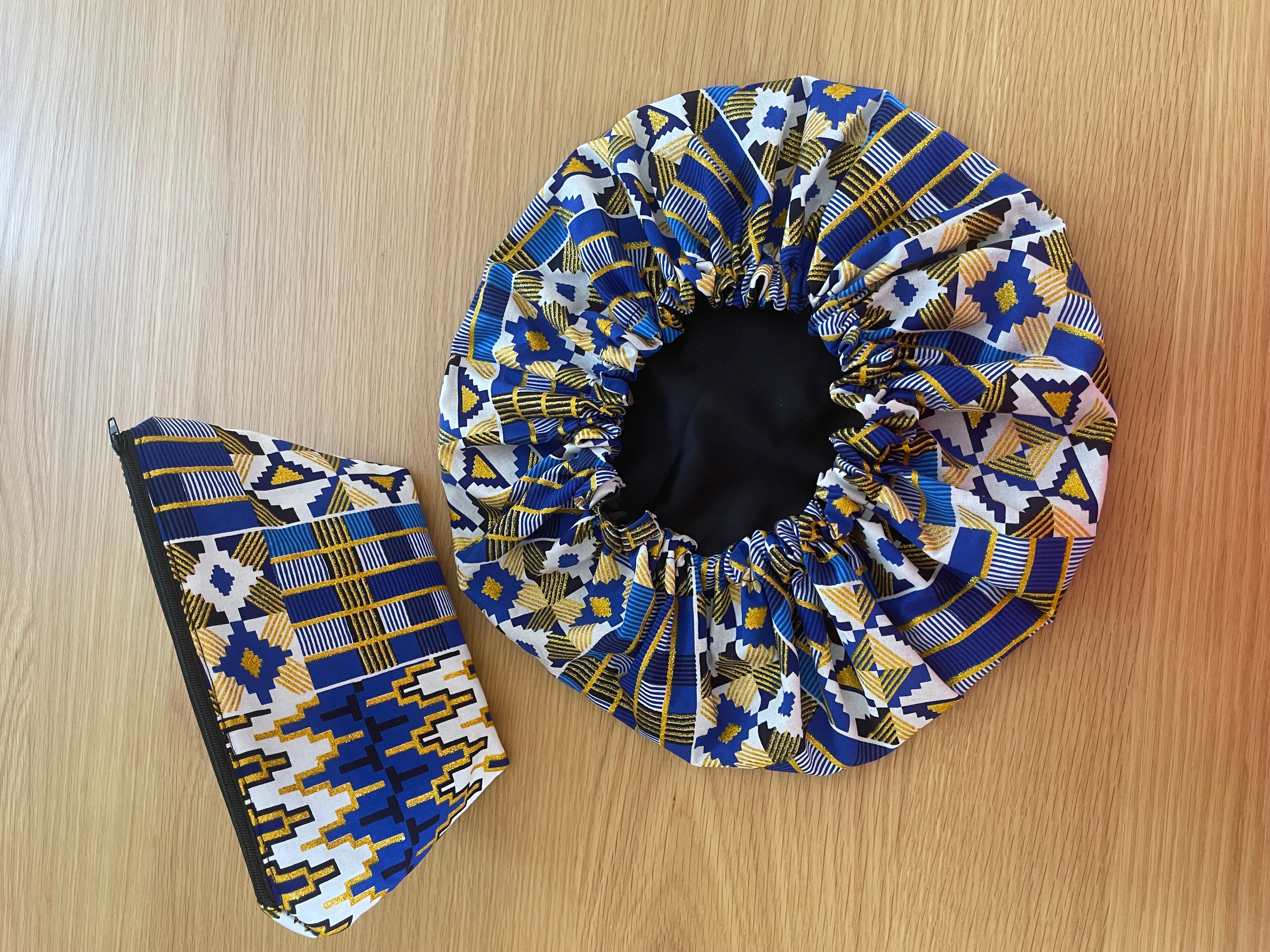 Bonnet en wax doublure satin