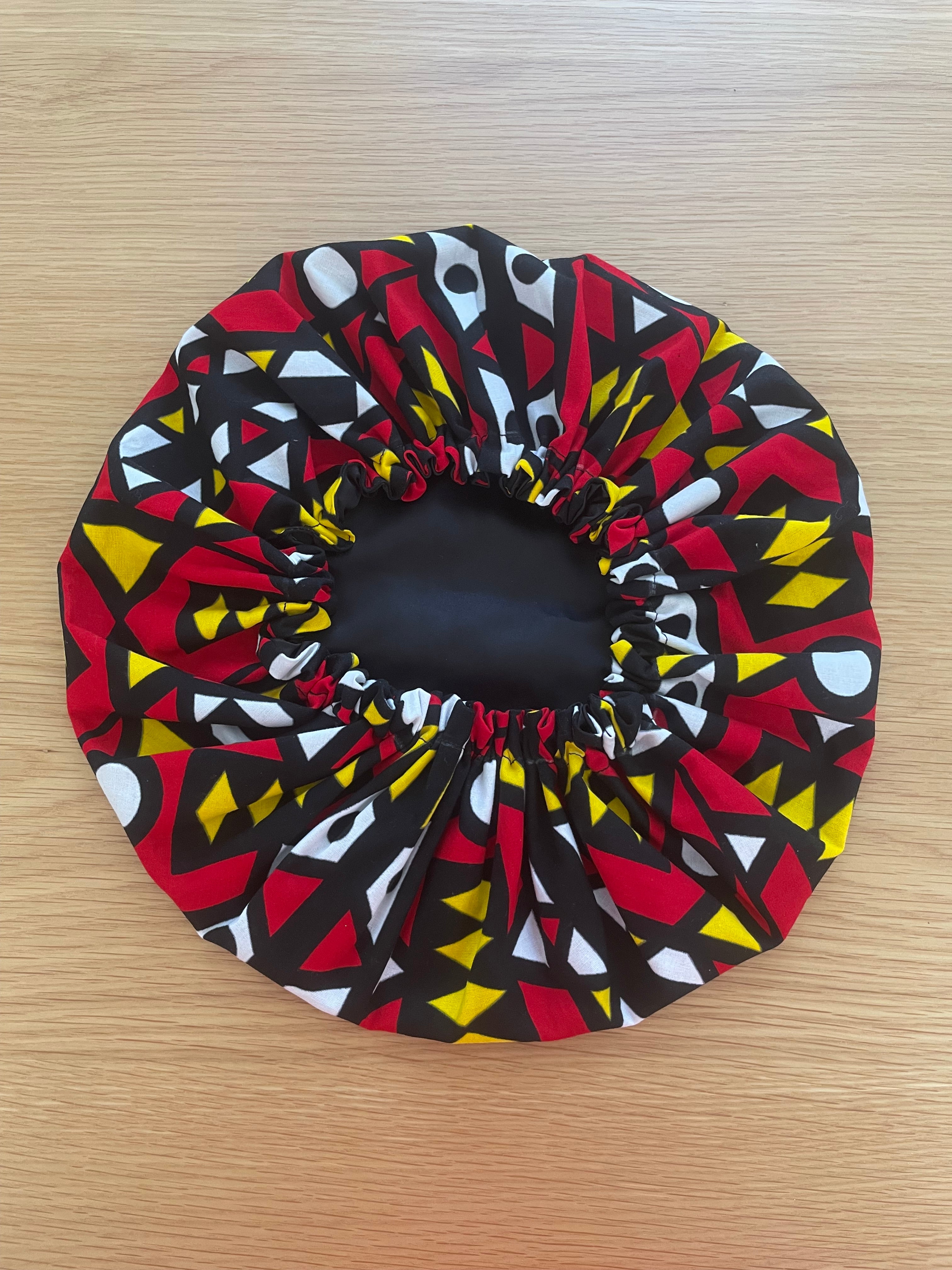 Bonnet en wax doublure satin