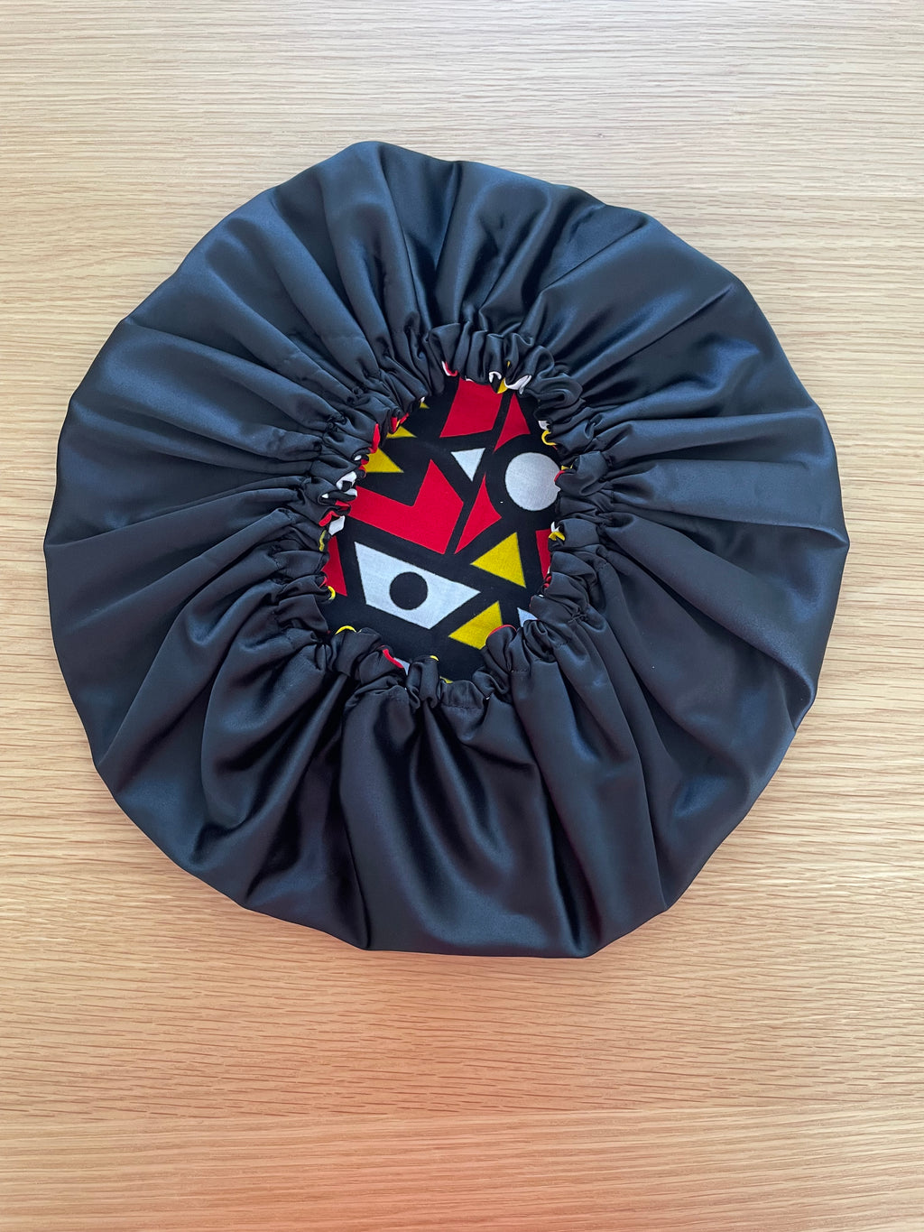 Bonnet en wax doublure satin