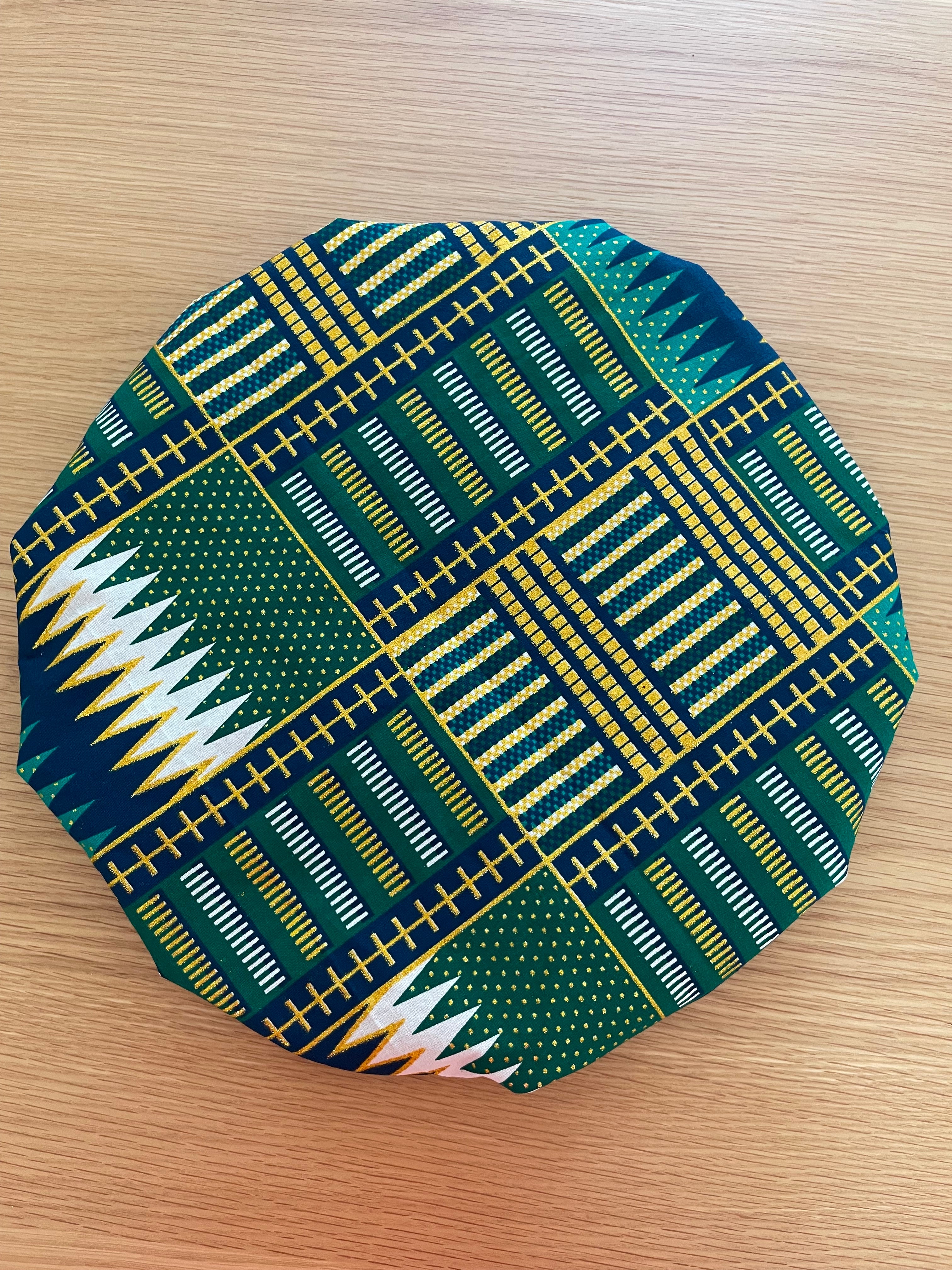 Bonnet en wax doublure satin