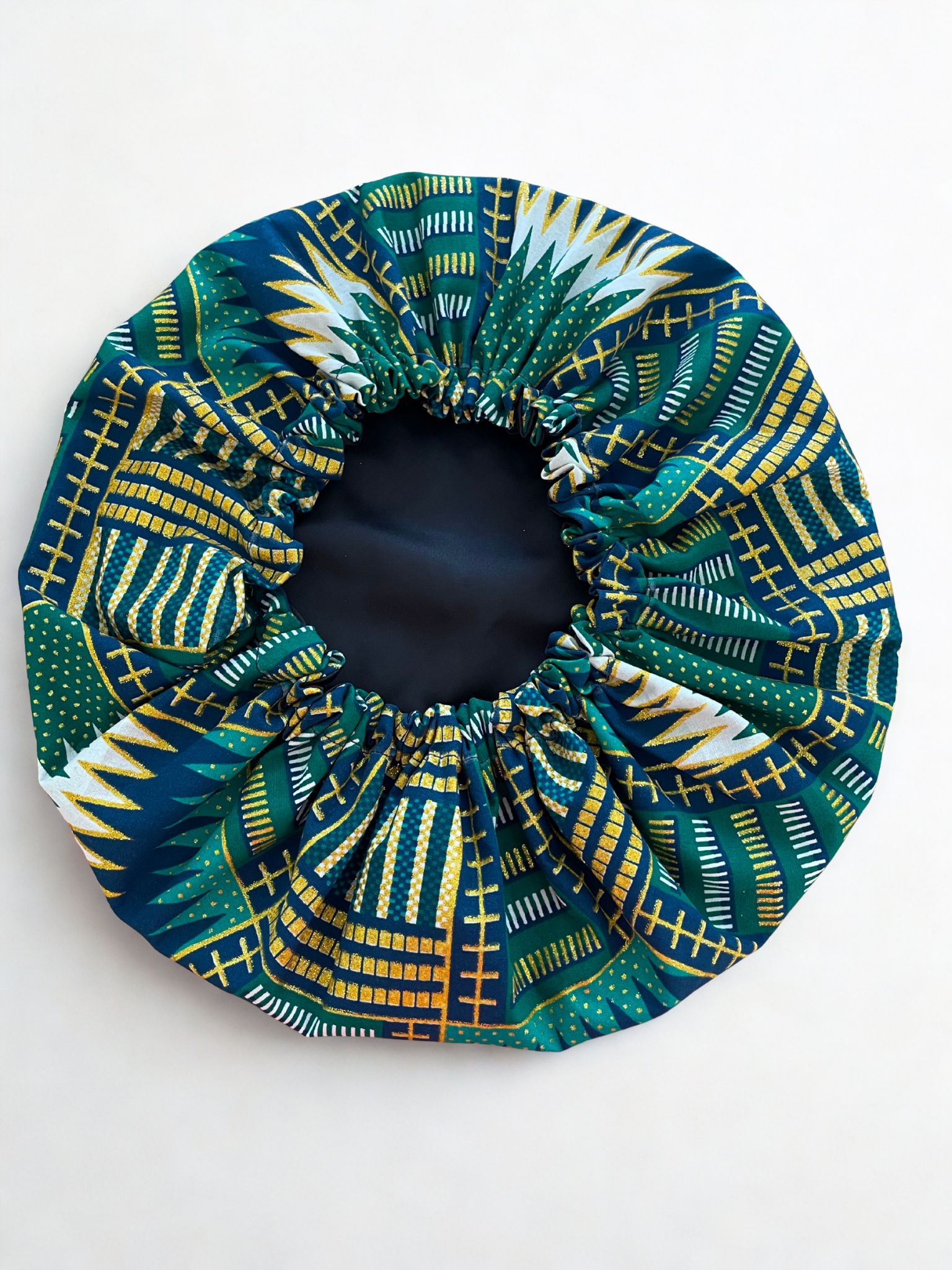 Bonnet en wax doublure satin